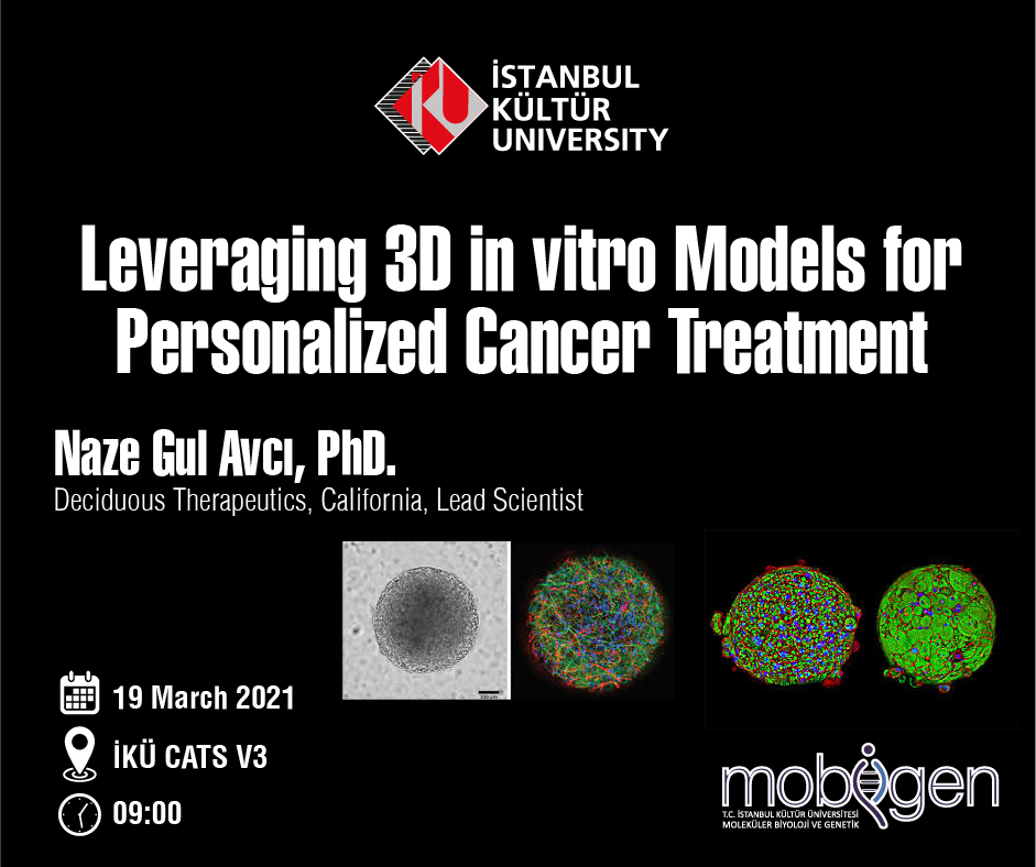 \"Leveraging 3D In Vitro Models for Personalized Cancer Treatment\" Söyleşisi