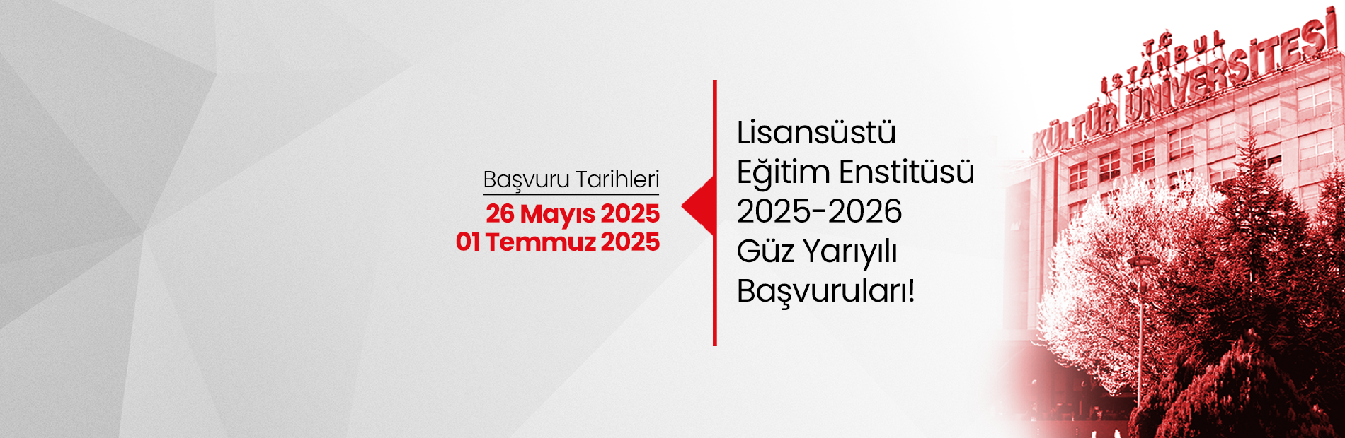 2025-2026 Eğitim Öğretim Yılı Bahar Yarıyılı Lisansüstü Başvuruları