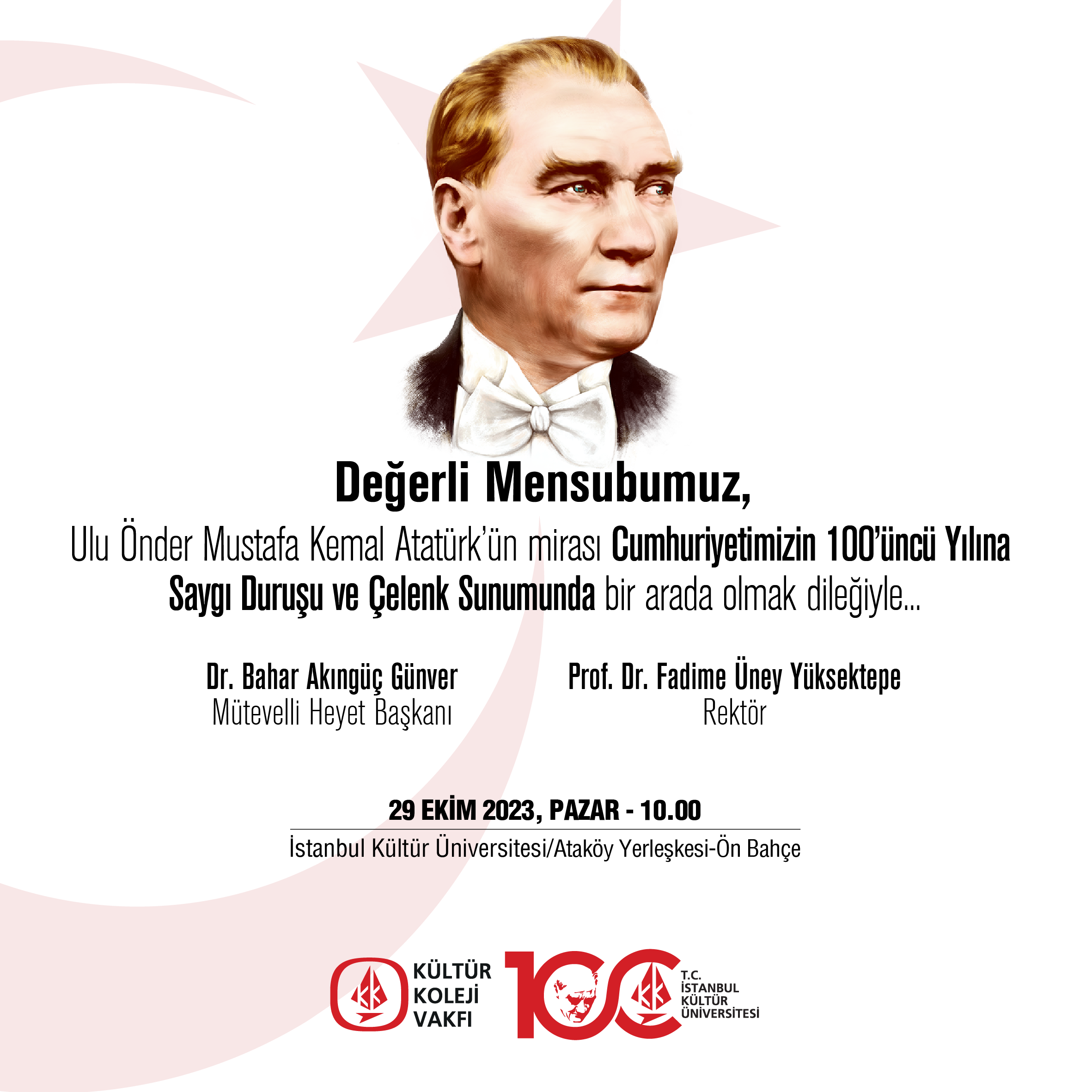 29 Ekim Cumhuriyet Bayramı Anma Töreni