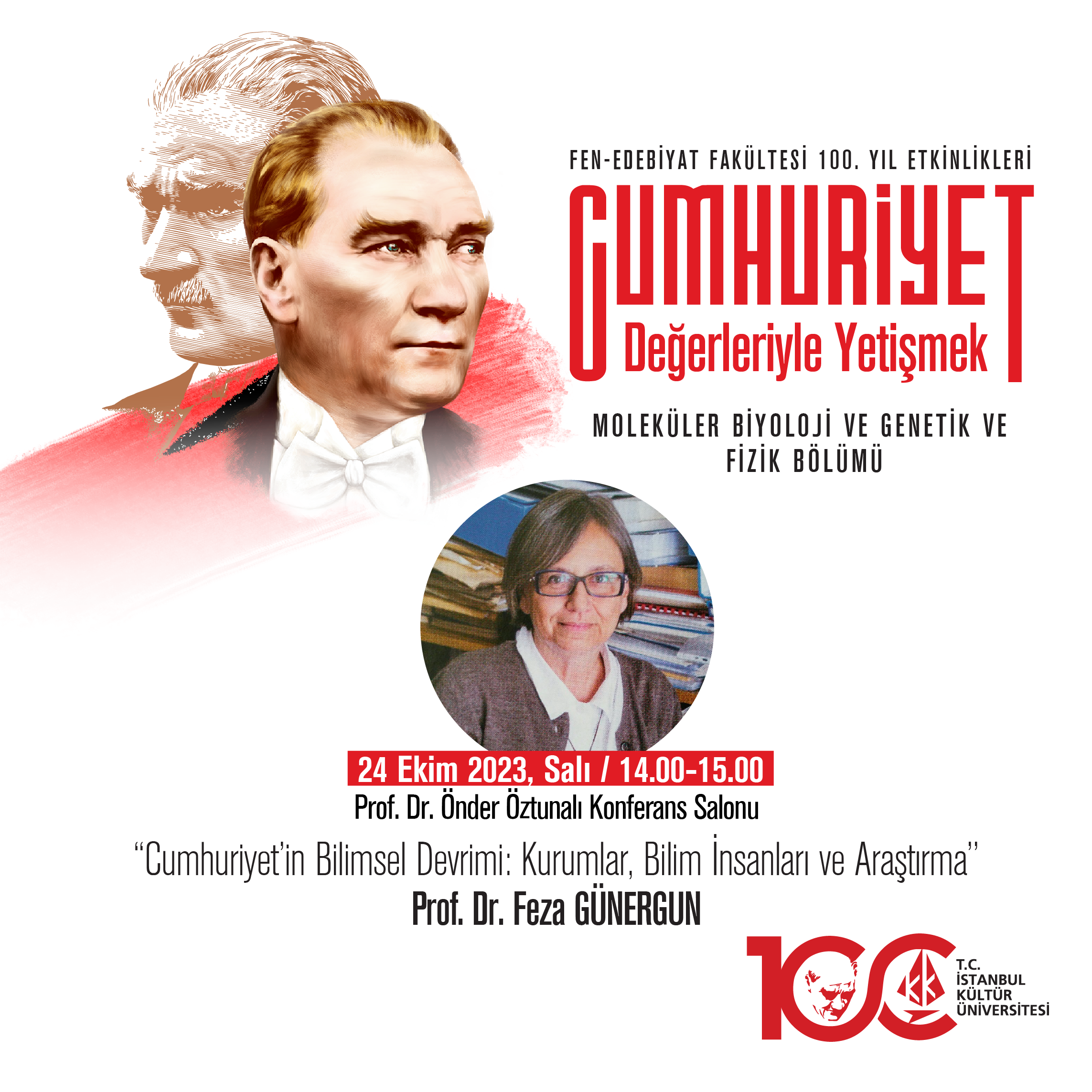 Fen-Edebiyat Fakültesi 100. Yıl Etkinlikleri & \"Cumhuriyet'in Bilimsel Devrimi: Kurumlar, Bilim İnsanları ve Araştırma\"