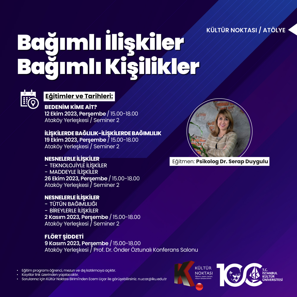 \"Bağımlı İlişkiler Bağımlı Kişilikler Atölyesi: Nesnelerle İlişkiler\"