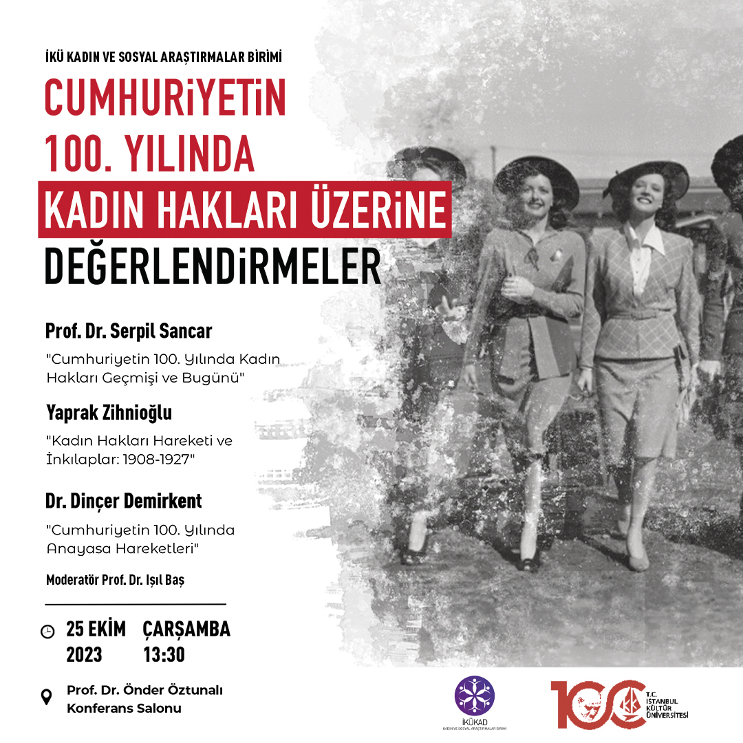 \"Cumhuriyetin 100. Yılında Kadın Hakları Üzerine Değerlendirmeler\" Sempozyumu