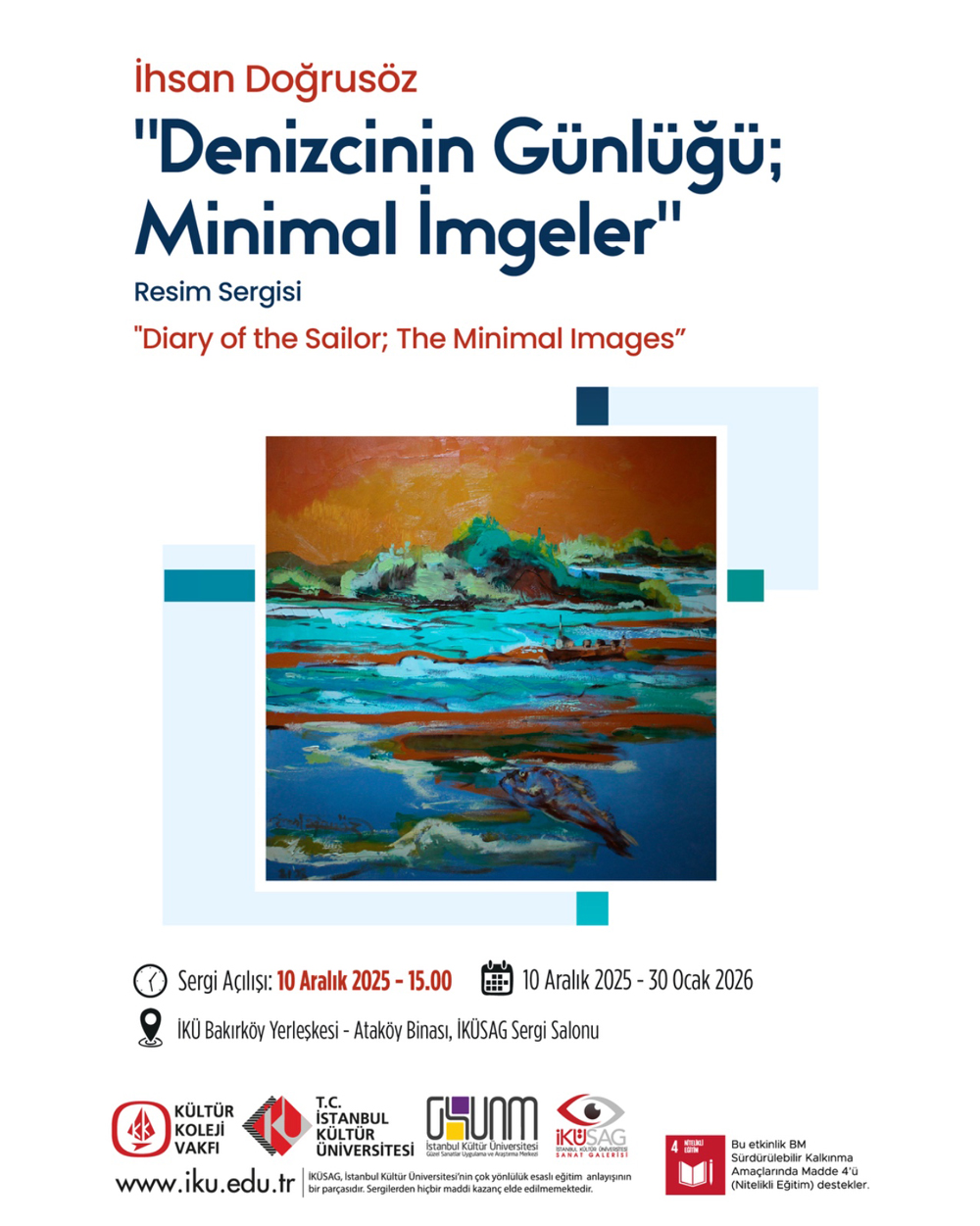 “Denizcinin Günlüğü: Minimal İmgeler” Sergisi
