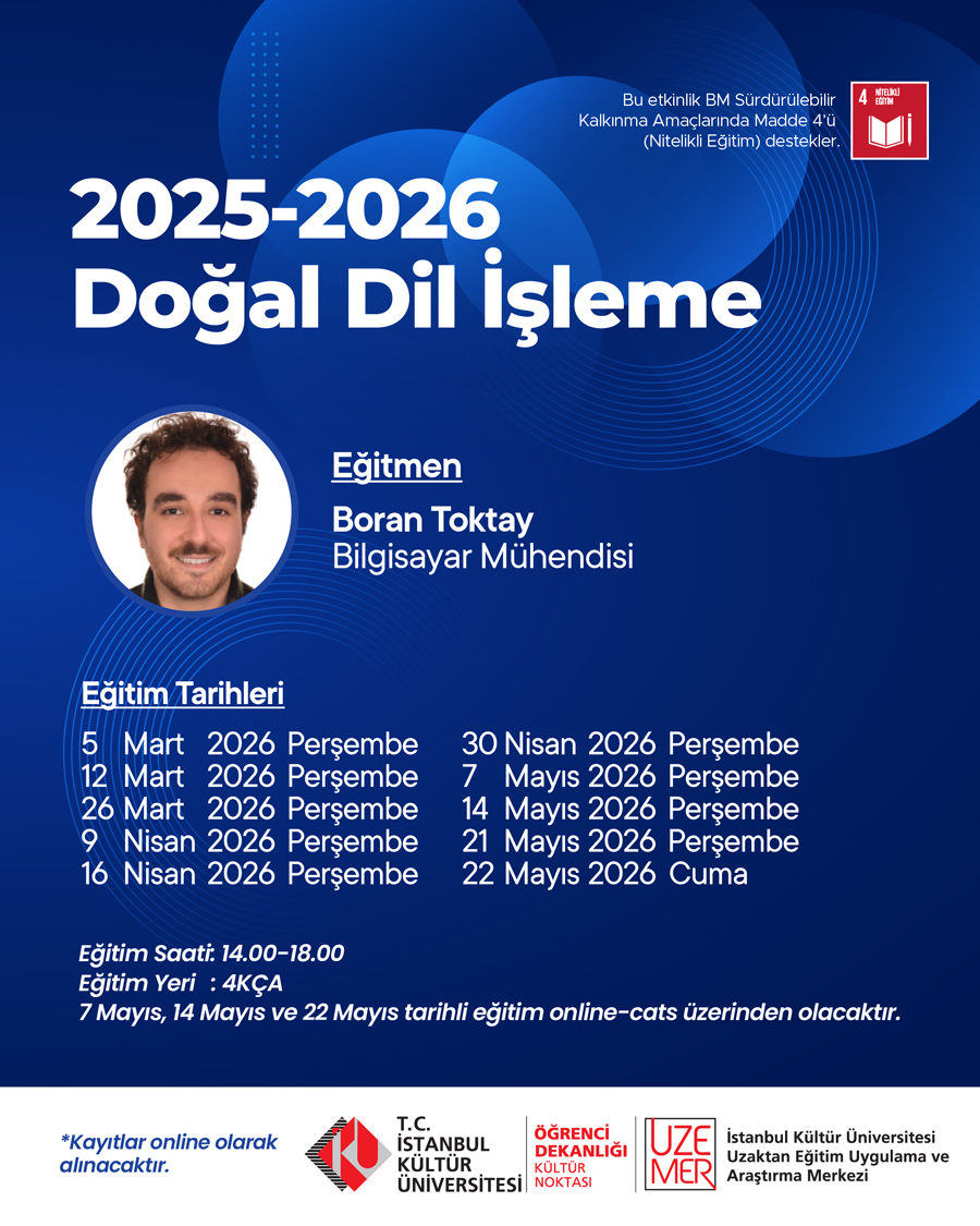\"Doğal Dil İşleme\" Eğitimi