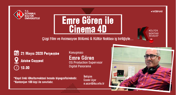 “Emre Gören ile Cinema 4D” E-Semineri