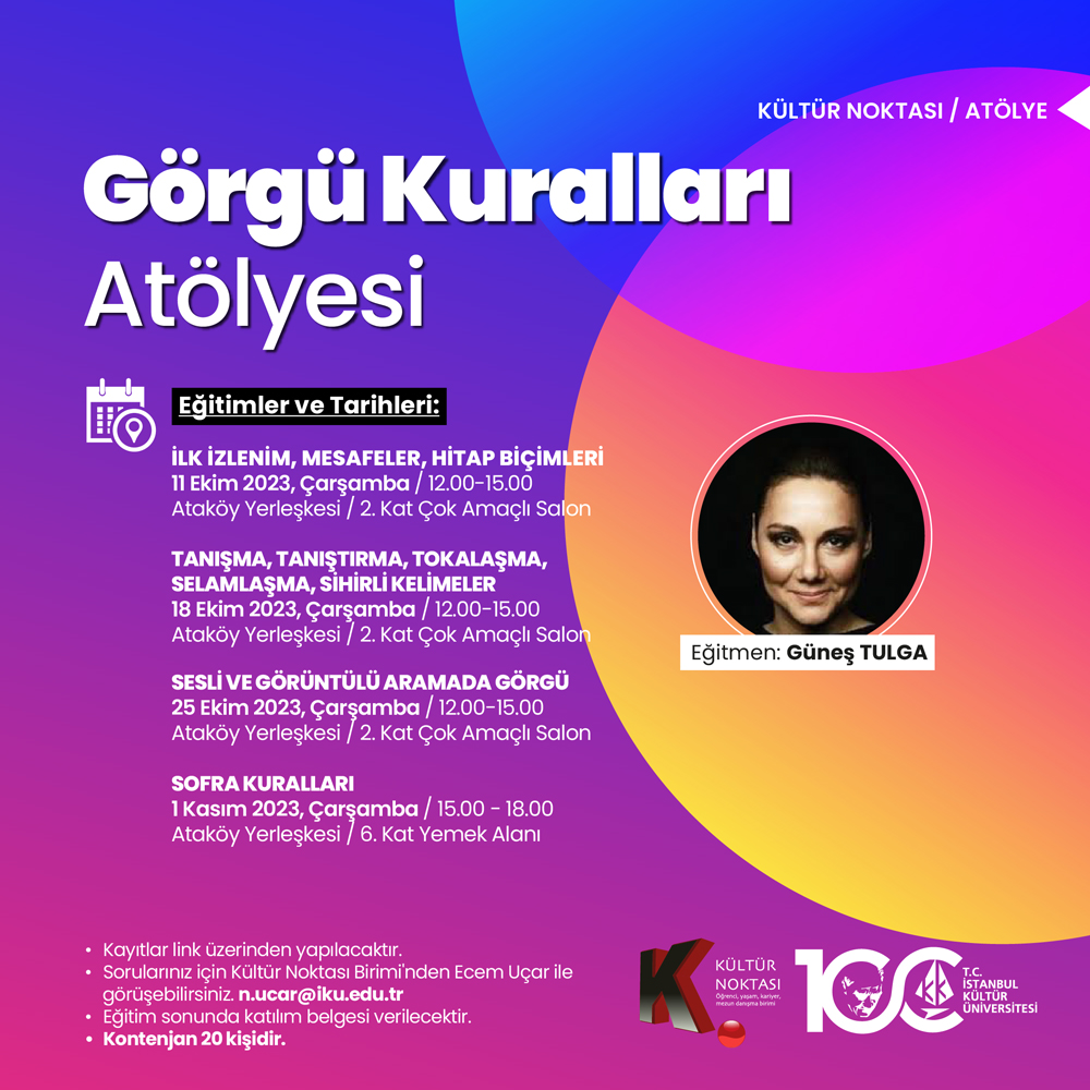 \"Görgü Kuralları Atölyesi: Sofra Kuralları\"