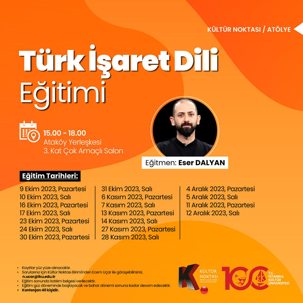 \"Türk İşaret Dili Eğitimi\" (Ataköy)