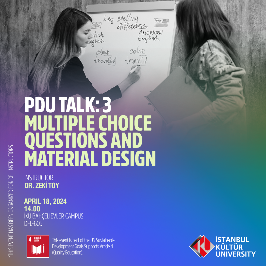 \"PDU Talk-3: Multiple Choice Questions and Material Design\"