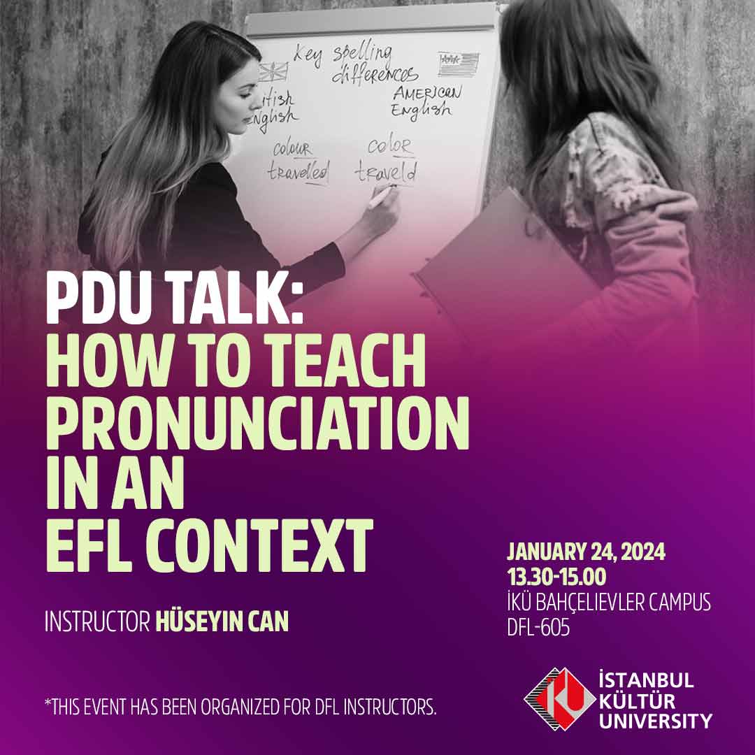 \"PDU Talk: How to Teach Pronunciation in an EFL context\"
