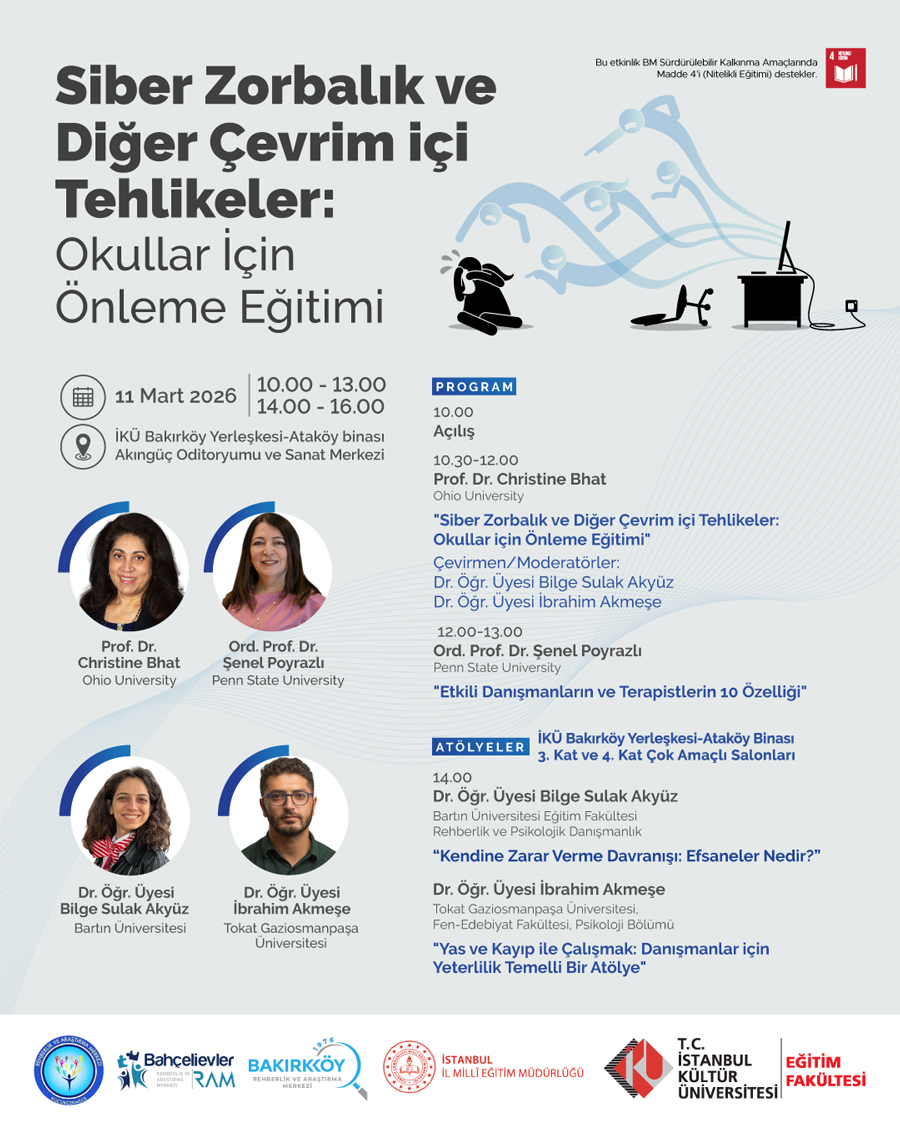 \"Siber Zorbalık ve Diğer Çevrim İçi Tehlikeler: Okullar için Önleme Eğitimi\"