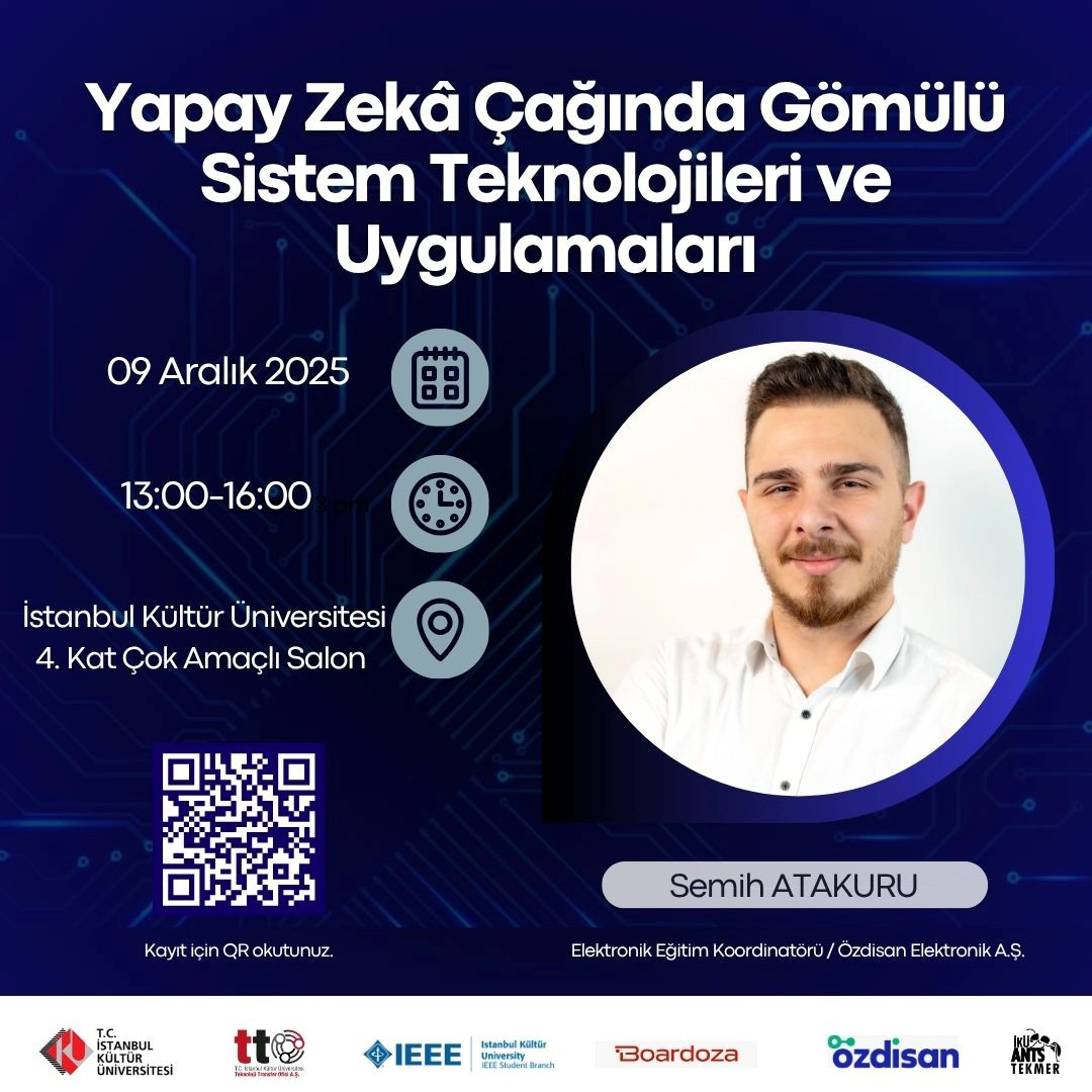 “Yapay Zekâ Çağında Gömülü Sistem Teknolojileri ve Uygulamaları”