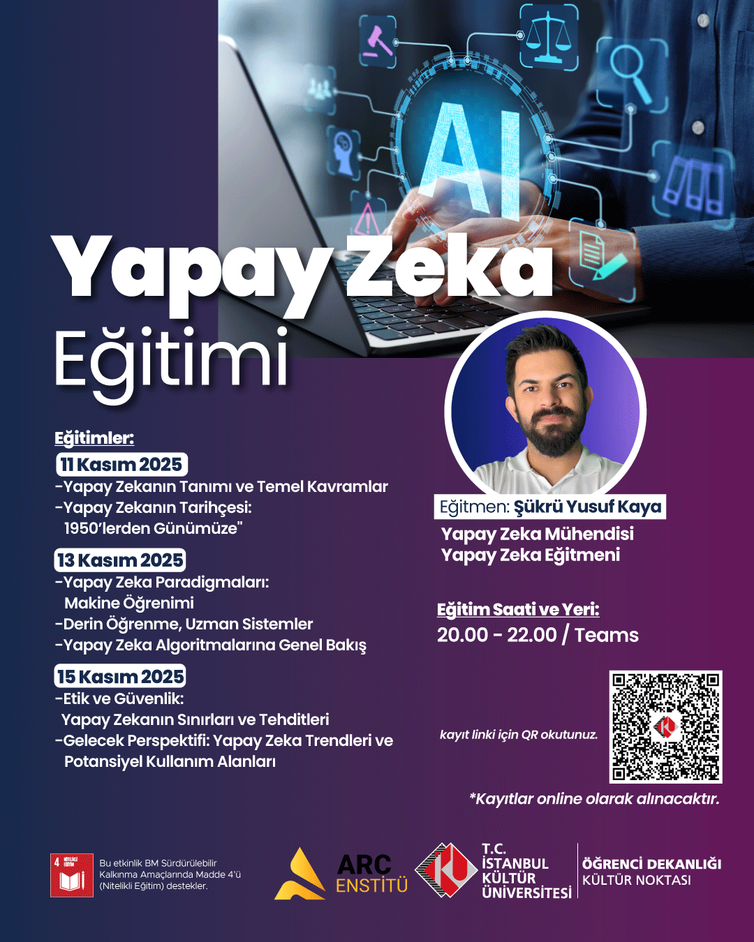 \"Yapay Zekaya Giriş Eğitimi\"