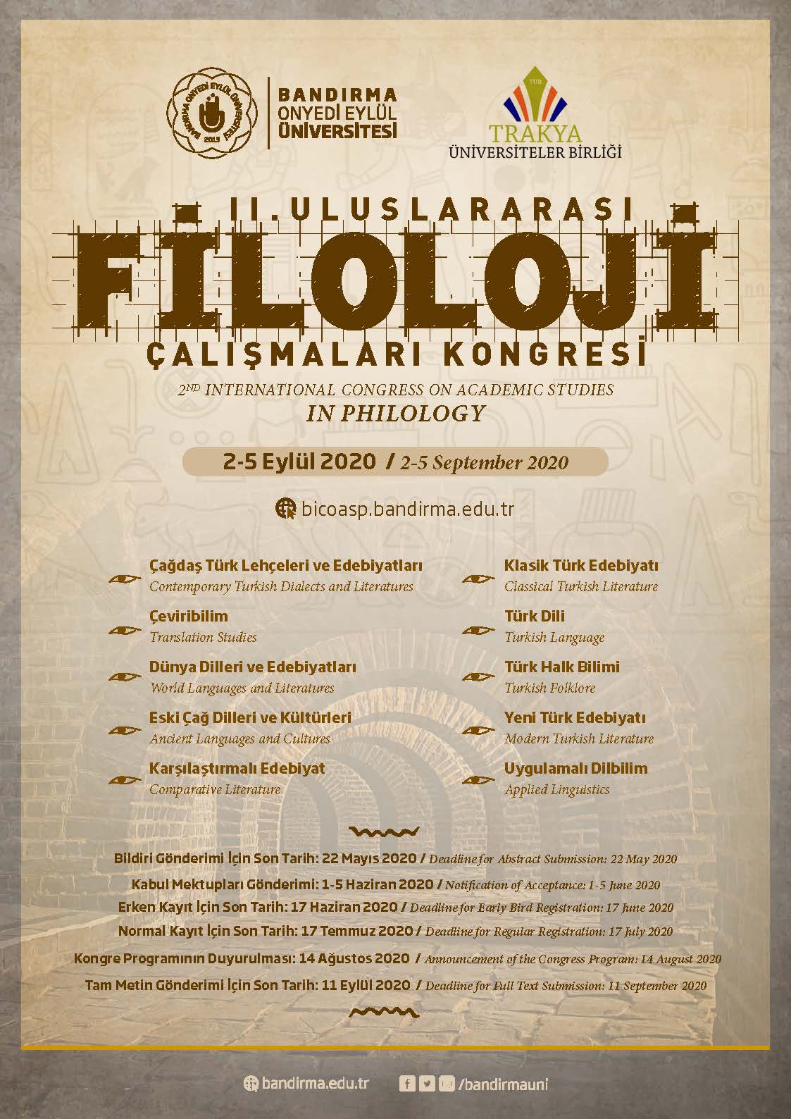 2. uluslararası filoloji kongresi