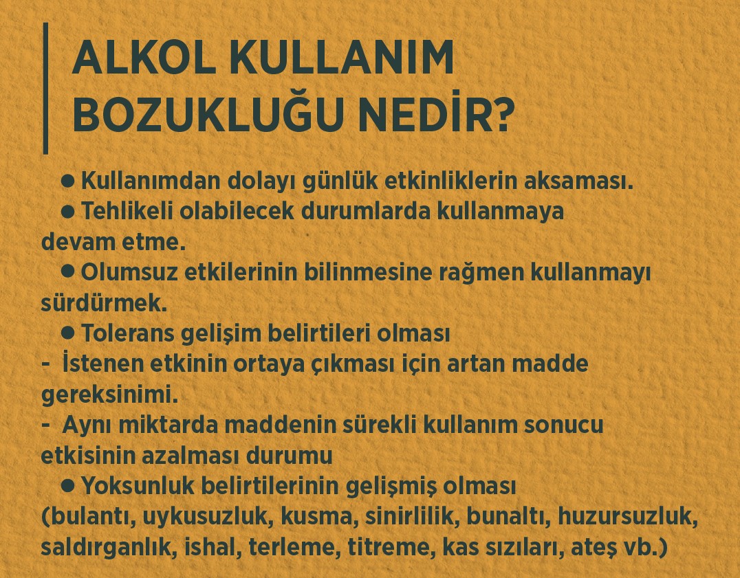 Riskli Alkol Kullanımı ve Alkol Kullanım Bozukluğu