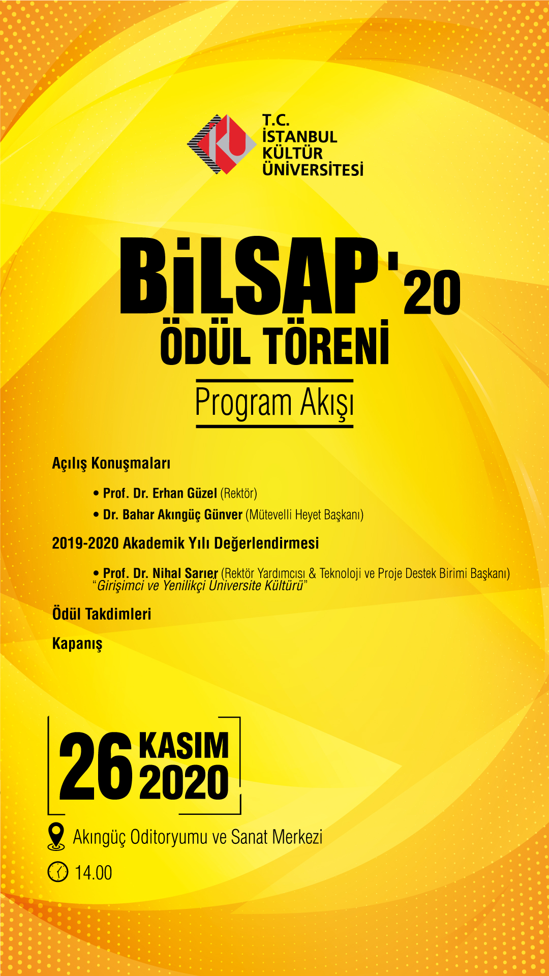 bilsap2020 program akışı