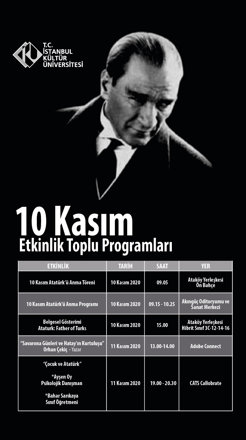 10 Kasım Belgesel Gösterimi