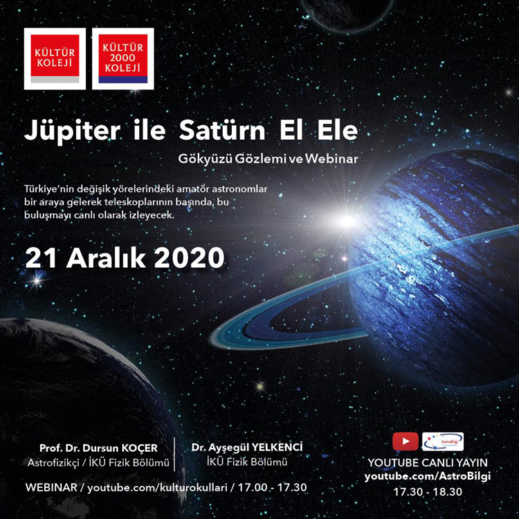 "Jüpiter ile Satürn El Ele"