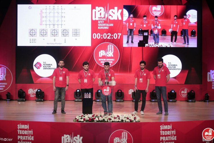 Doğal Afet Sigortalar Kurumu'nun (DASK), 6-8 Mayıs tarihleri arasında düzenlediği “DASK 2018 Depreme Dayanıklı Bina Tasarım Yarışması”na, İstanbul Kültür Üniversitesi (İKÜ) adına Grup Denge katıldı.