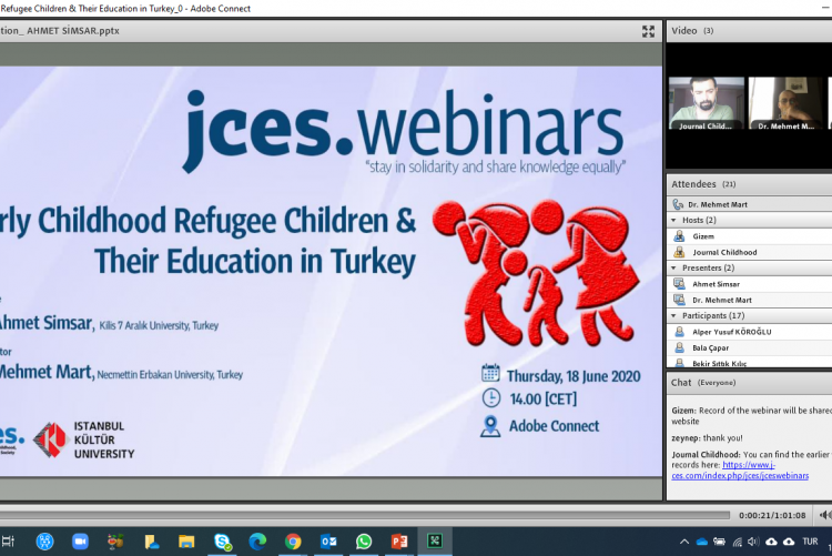 “jces.webinars: childhood under the quarantine”