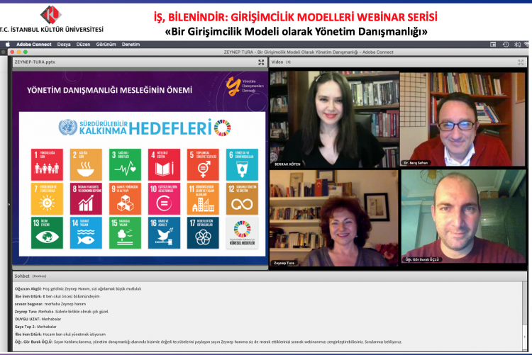 “İş, Bilenindir: Girişimcilik Modelleri Webinar Serisi: Bir Girişimcilik Modeli Olarak Yönetim Danışmanlığı” 