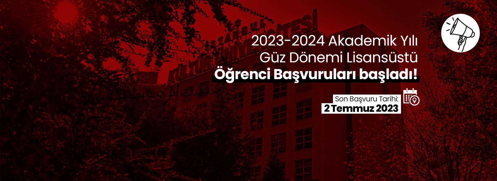 2023-2024 Lisansüstü Başvuruları